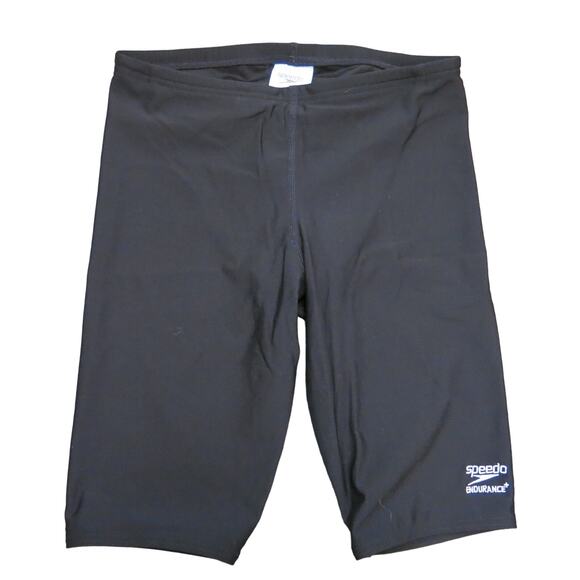 SPEEDO Endurance Jammer Swim Suit Shorts Size 28 Men Polyester  Black Summer - Picture 1 of 7